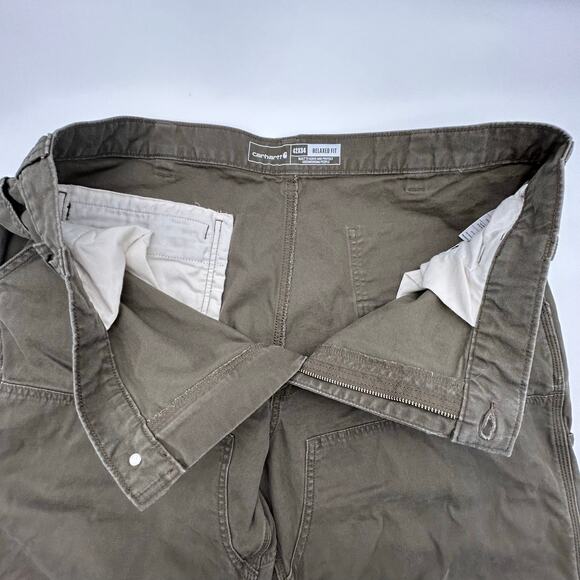 Carhartt Jeans Men 42x34 Rugged Flex Relaxed Fit Double Knee Canvas Utility Pant - Picture 4 of 11
